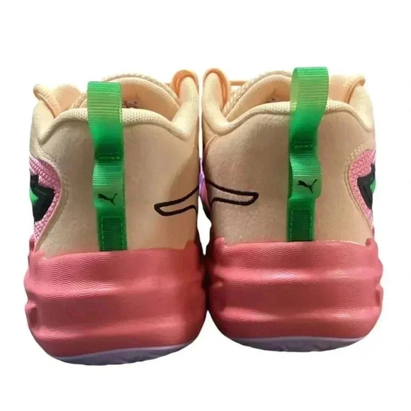 Puma Basketball Shoes Men 9 Orange Scoot Zero Georgia Peach Sneakers Lace Up NEW - Picture 5 of 7